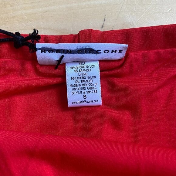 𝅺ROBIN Piccone "Ava" Bikini Bottoms Womens BNWOT Red High Waist - Picture 4 of 9